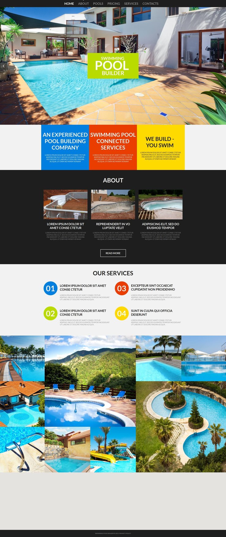 swimming-pool-website-template-weblium-ai-website-builder