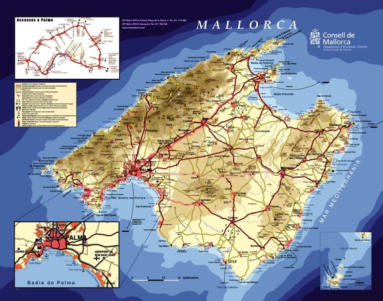Пальма де майорка карта испании