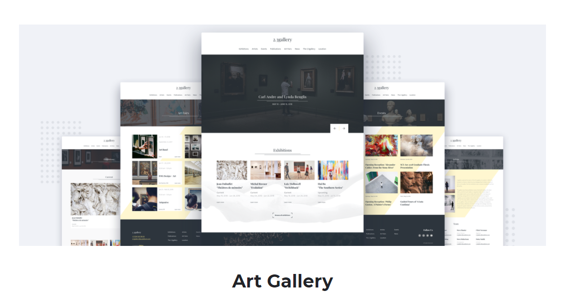 Art Gallery Website Templates | Weblium