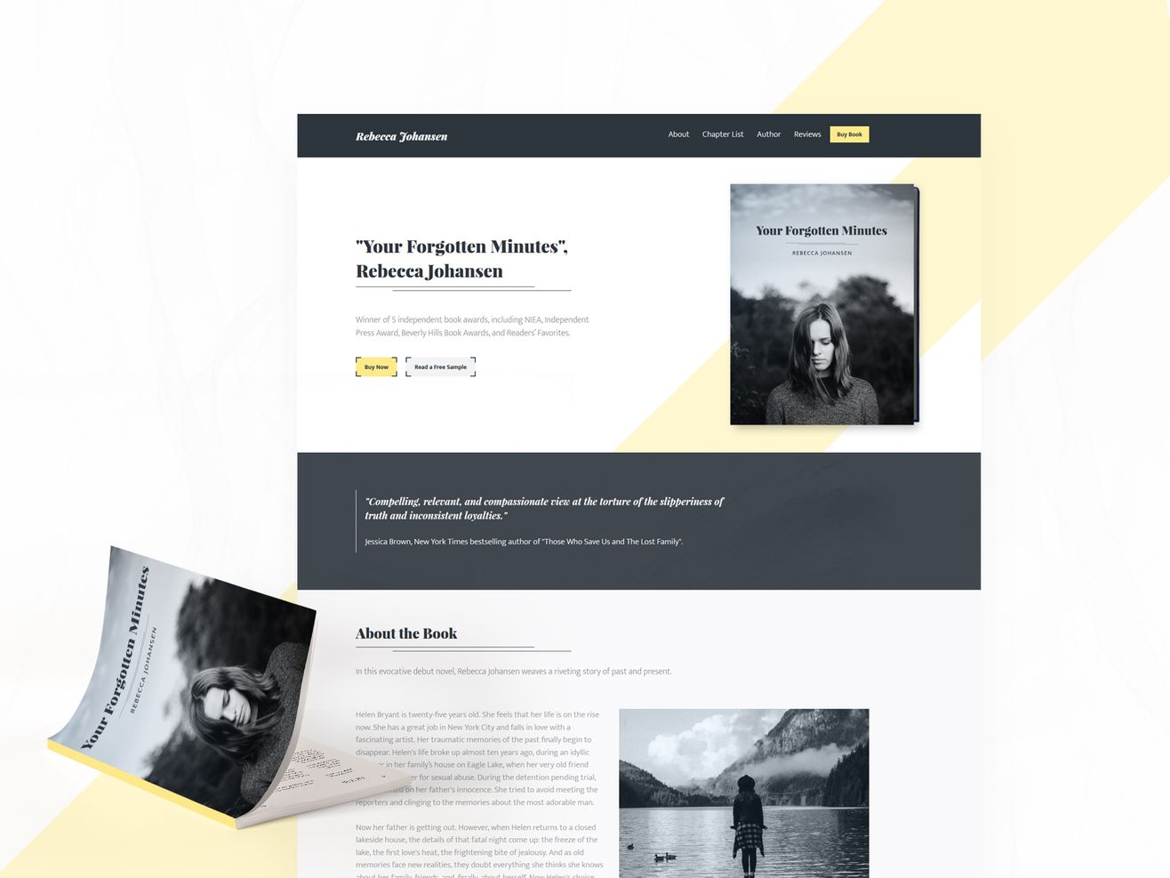 Book Author Website Template Collection