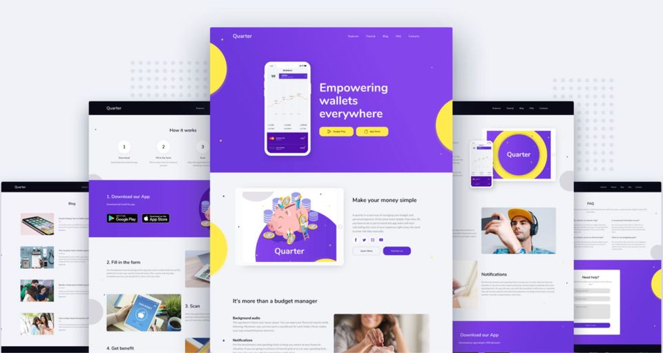 Mobile App Website Templates | Weblium