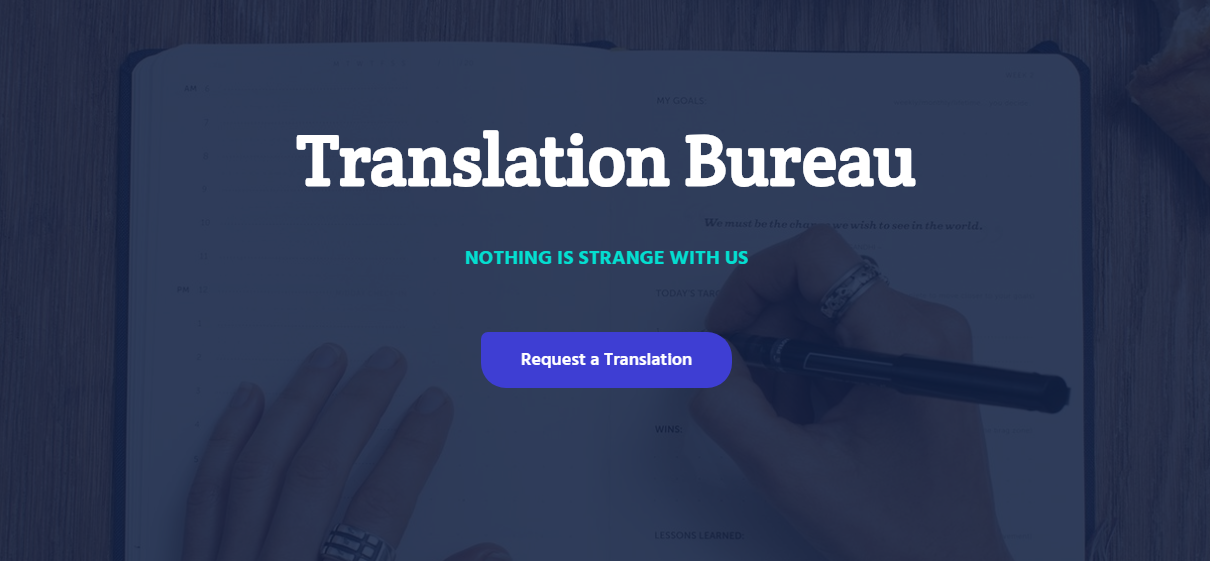 Translation Bureau site Template Demo