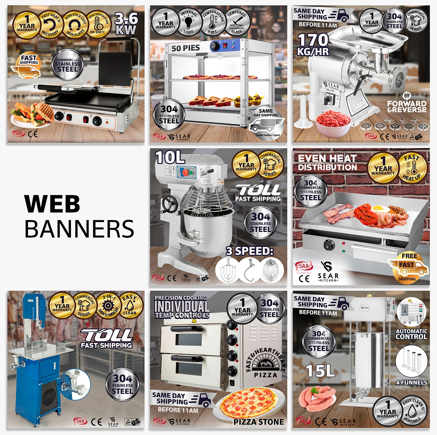 Sear Kitchen secondary branding visual