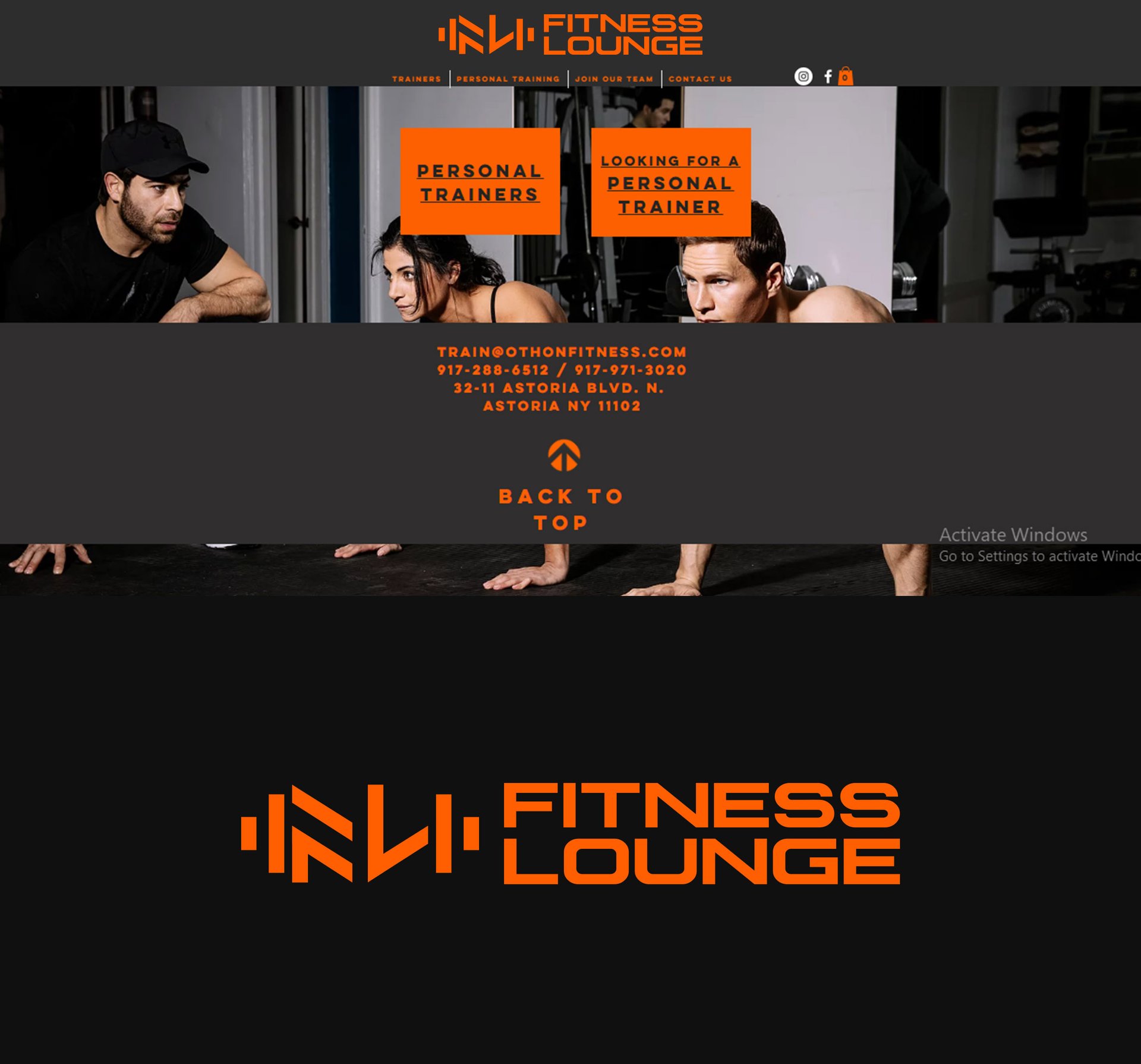 Fitness Lounge branding visual 1