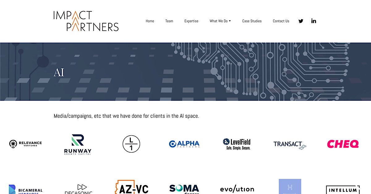 Impact Partners | AI Clients