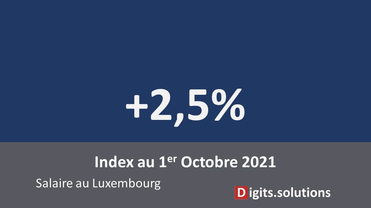 Luxembourg au 01.01.2020, hausse de l'index des salaires de 2,5