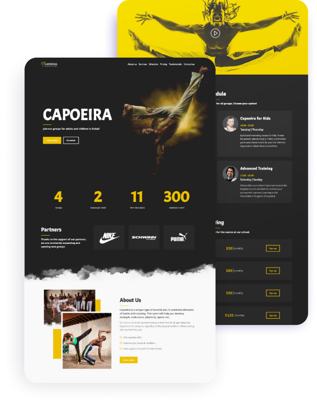 Create Sports Website Weblium