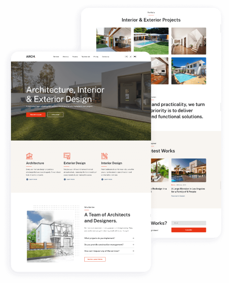 Architecture Website Template | Weblium