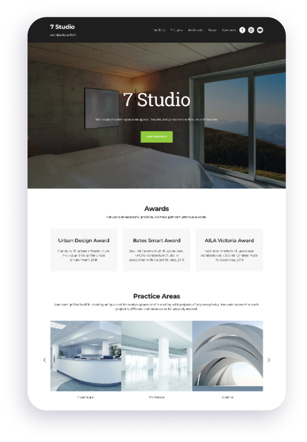 Architecture Website Template | Weblium