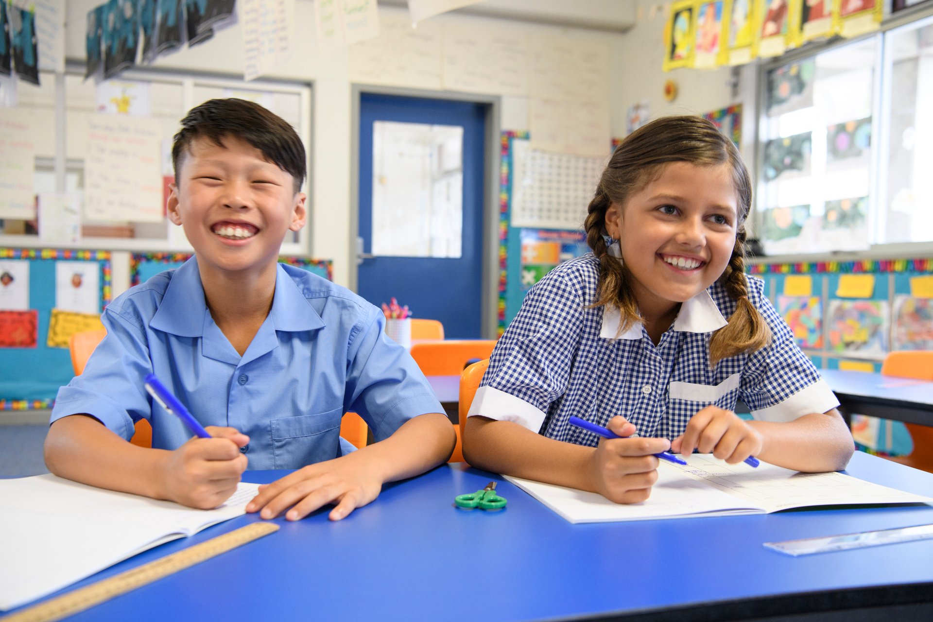 Going to school in the australian. Asia School.