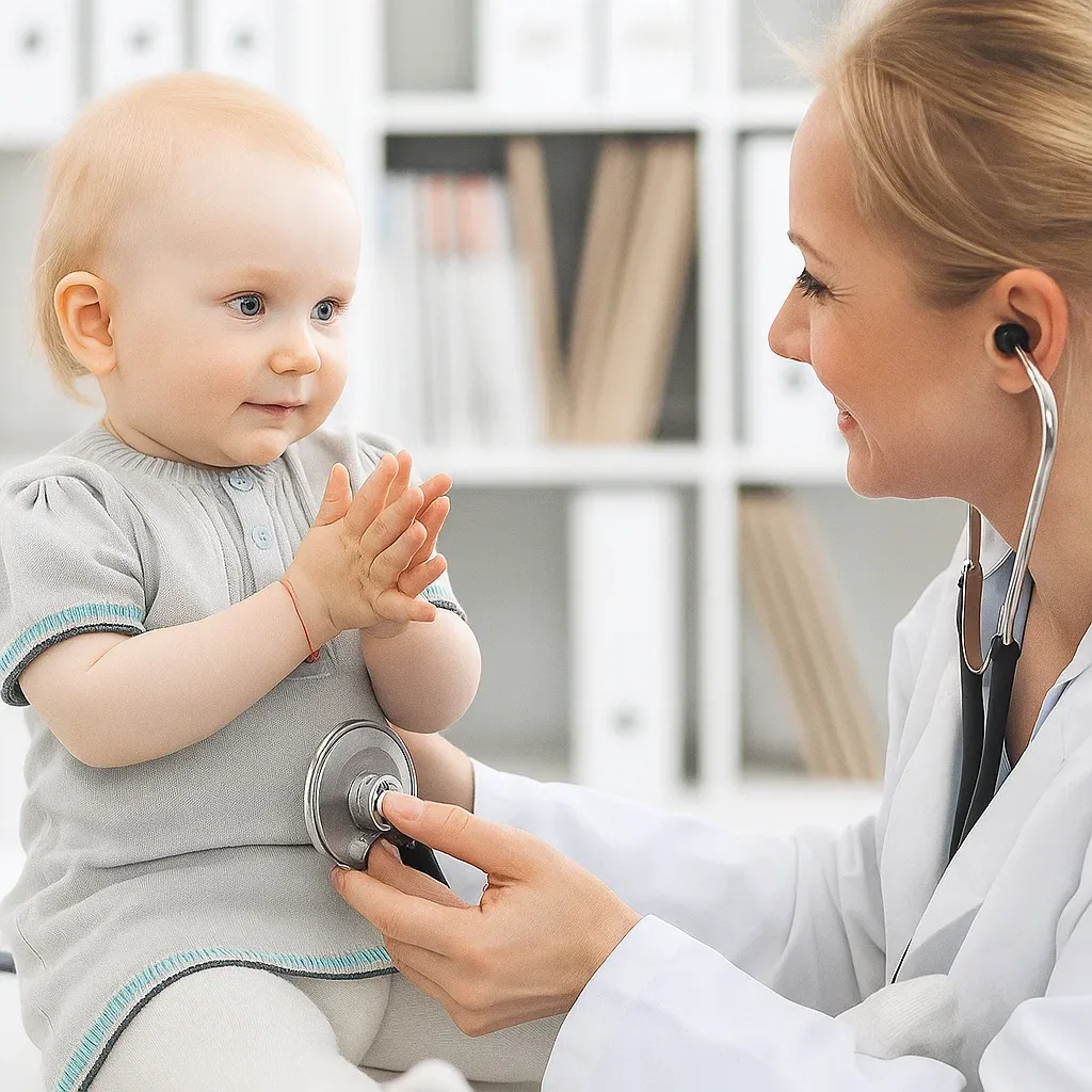 Медсестра бере кров у дитини