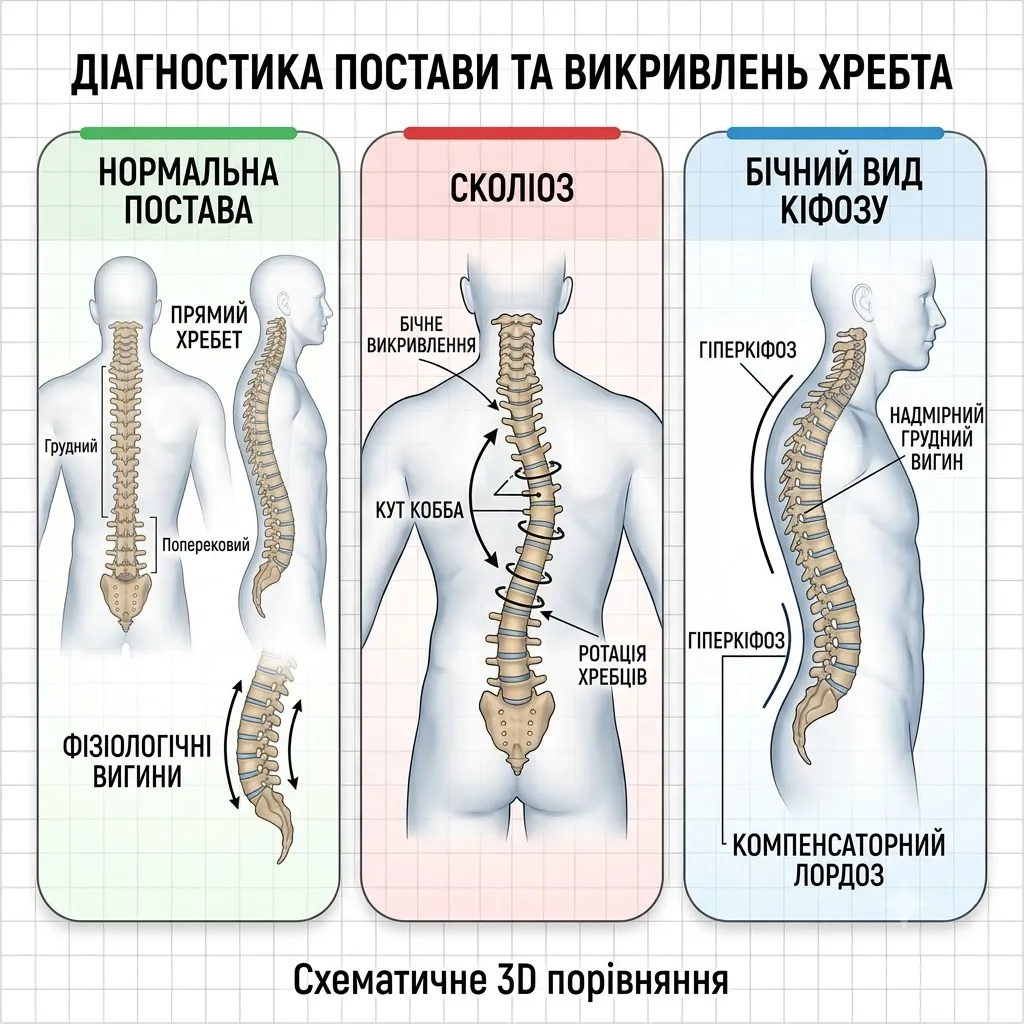 Лікування та діагностика сколіозу в Кредоклінік
