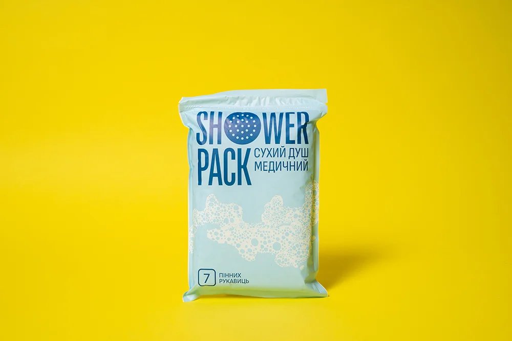 Сухий одноразовий медичний душ SHOWER PACK