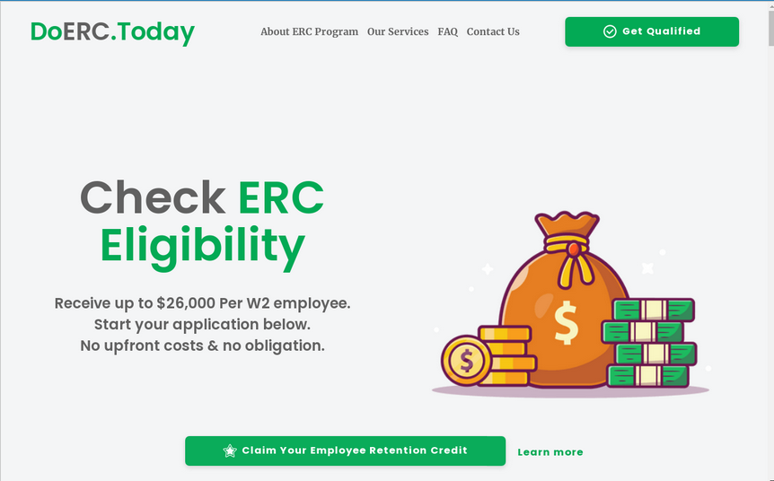 Get Your ERC Stimulus Check Qualify for ERC in just 5 minutes