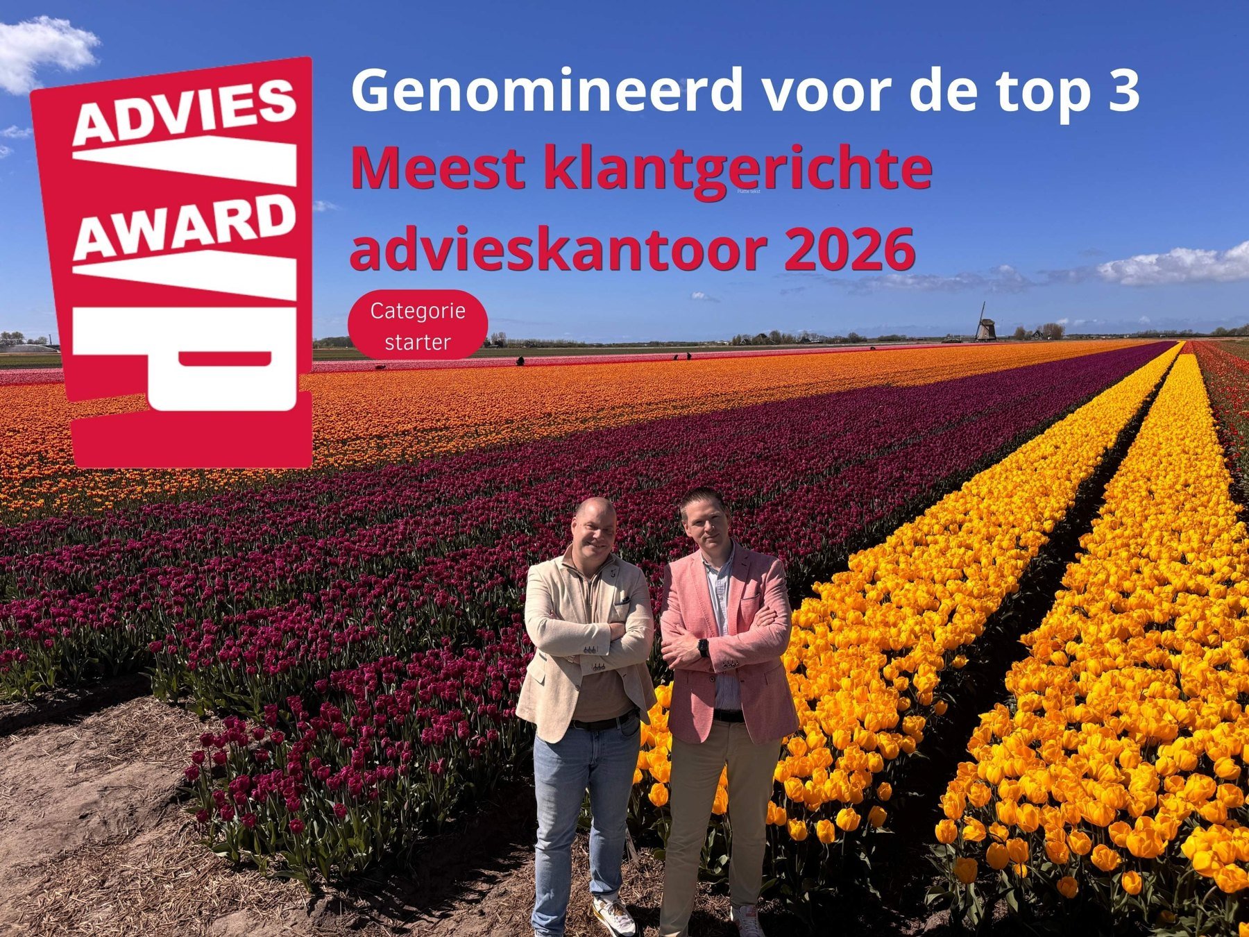 Nominatie van Van Bläcker voor de top drie van de VVP Advies Awards 2026 in de categorie Starters