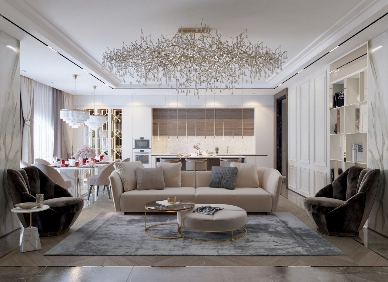 Квартира современная классика, Лондон, Великобритания, 120м²