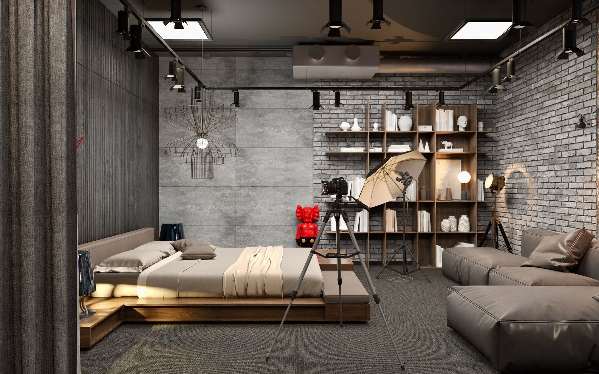 Photo Studio Interior Design | Warsaw, 130 m²