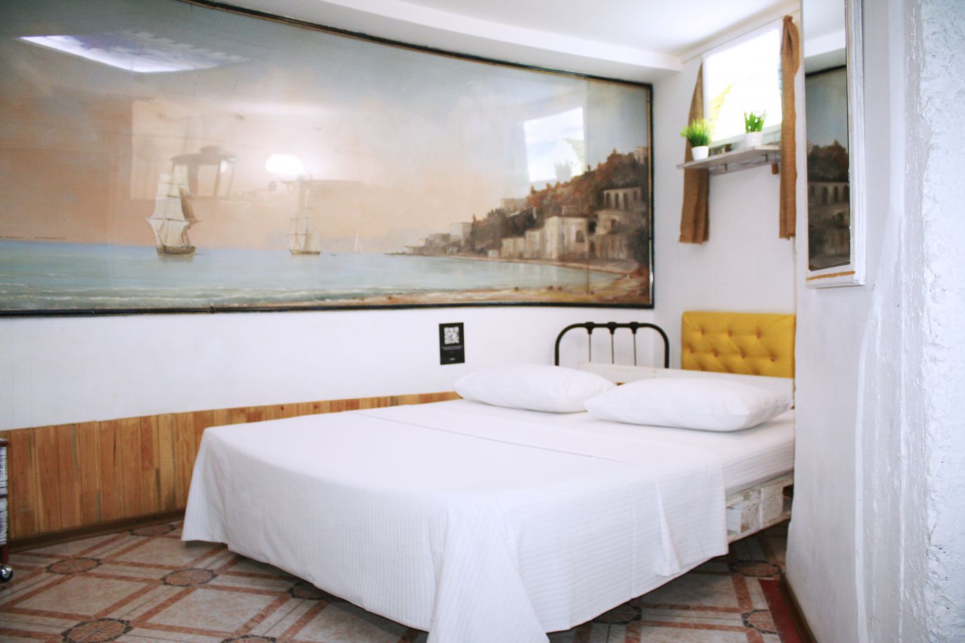 Luxurious hotel suite with champagne and snacks