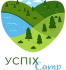 Логотип мовних таборів «УСПІХ CAMP» від Освітнього простору «Мій успіх»