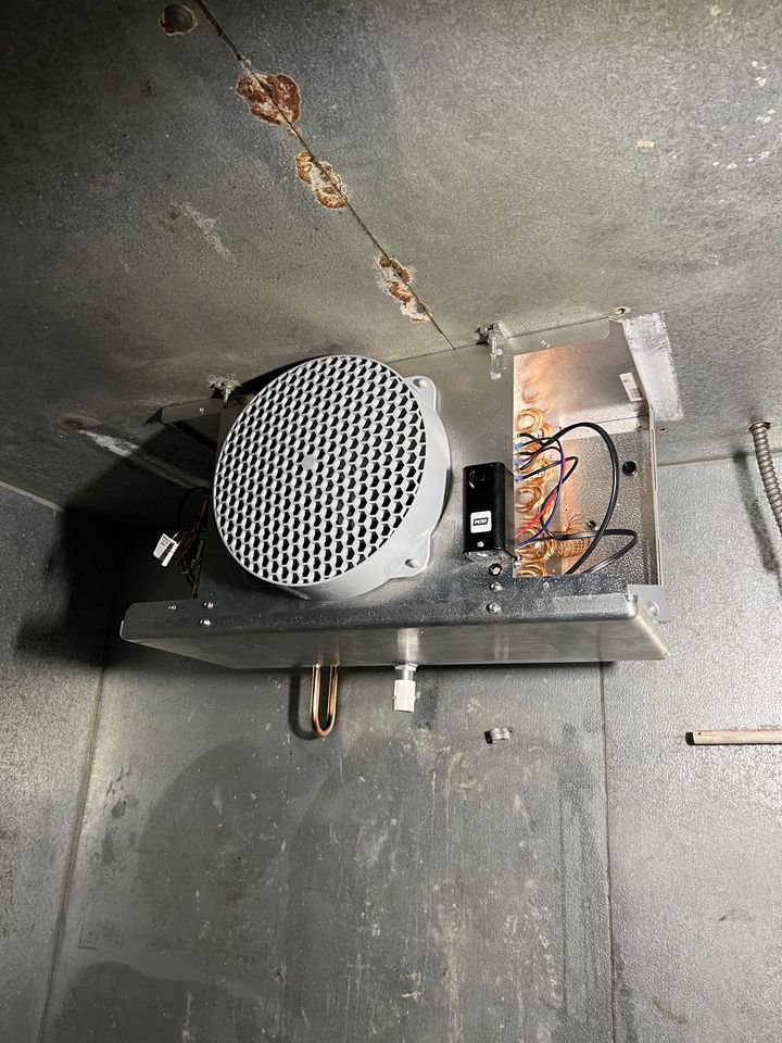 Walk-in evaporator fan motor service