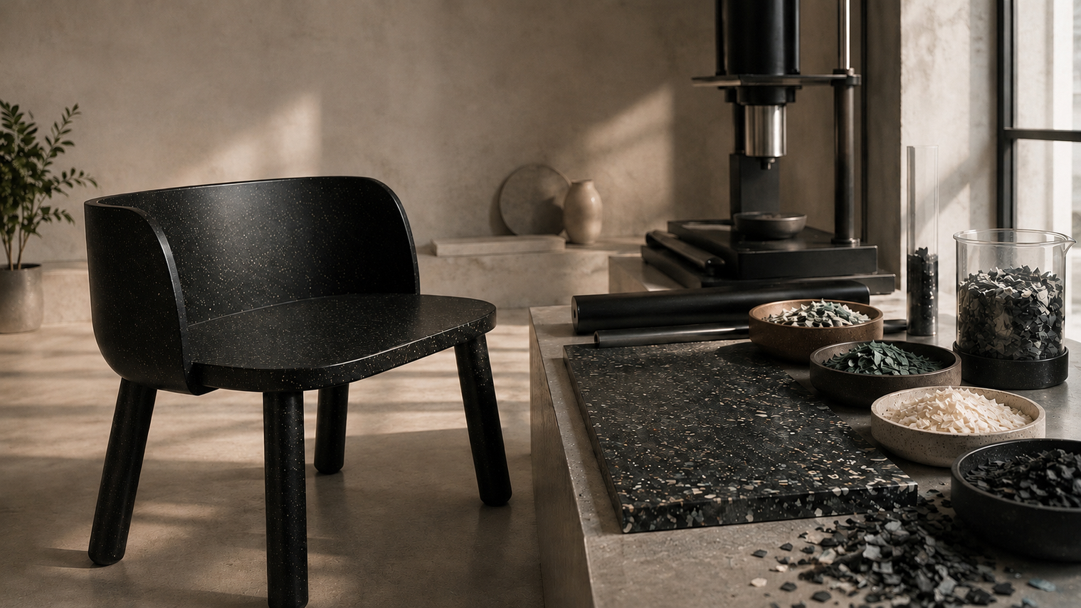 Mobilier en plastique recyclé Recast Plastic