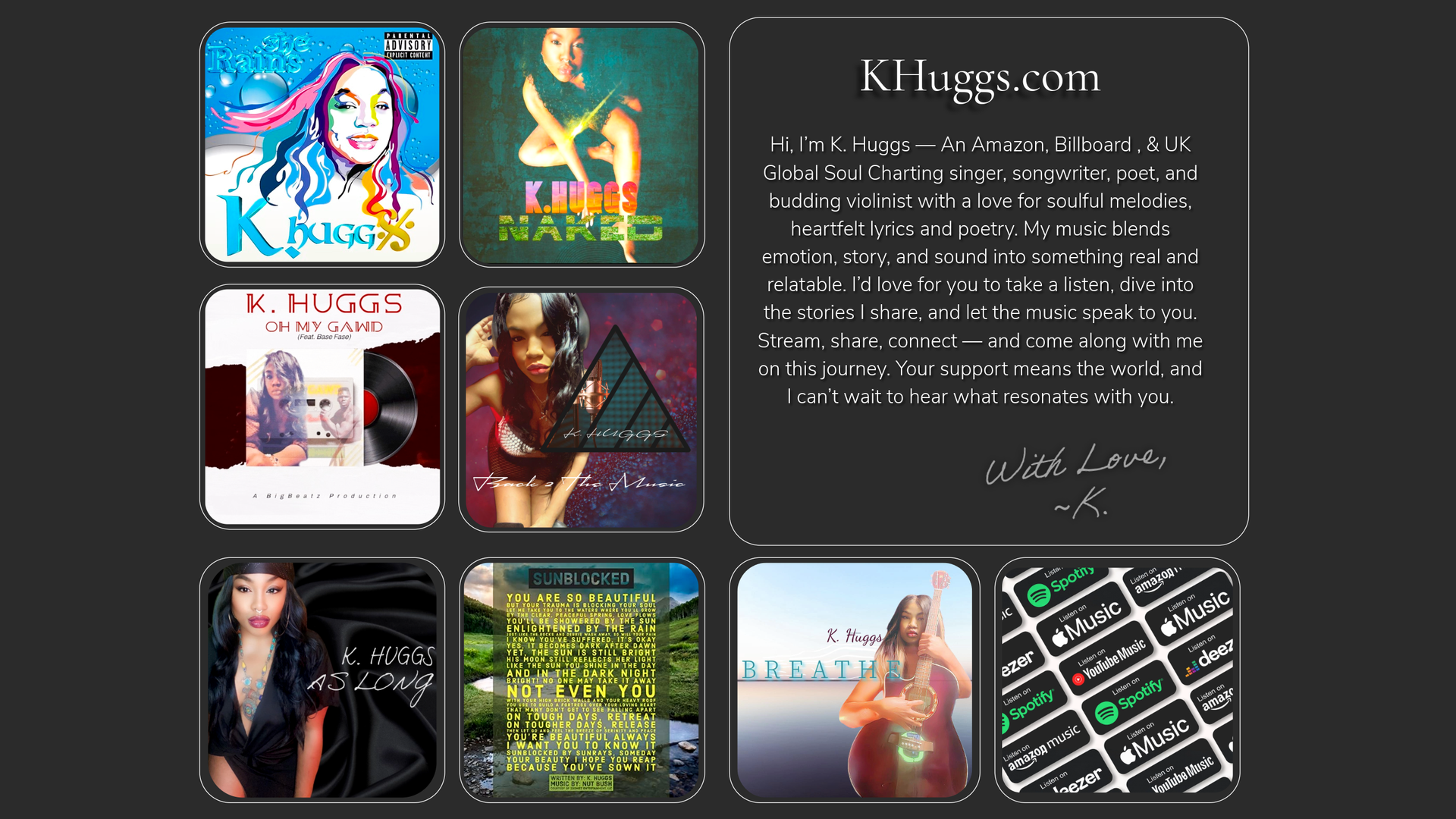 K. Huggs - International Recording Artist