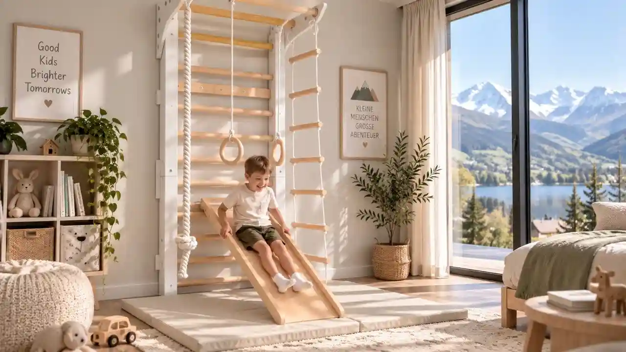 Leni Indoor Sprossenwand aus Holz