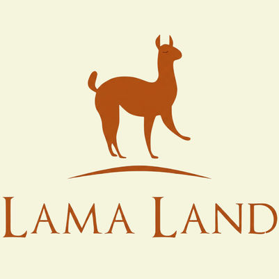 Офіційний логотип ТМ Lama Land: розумна система домашніх заготовок та харчування.