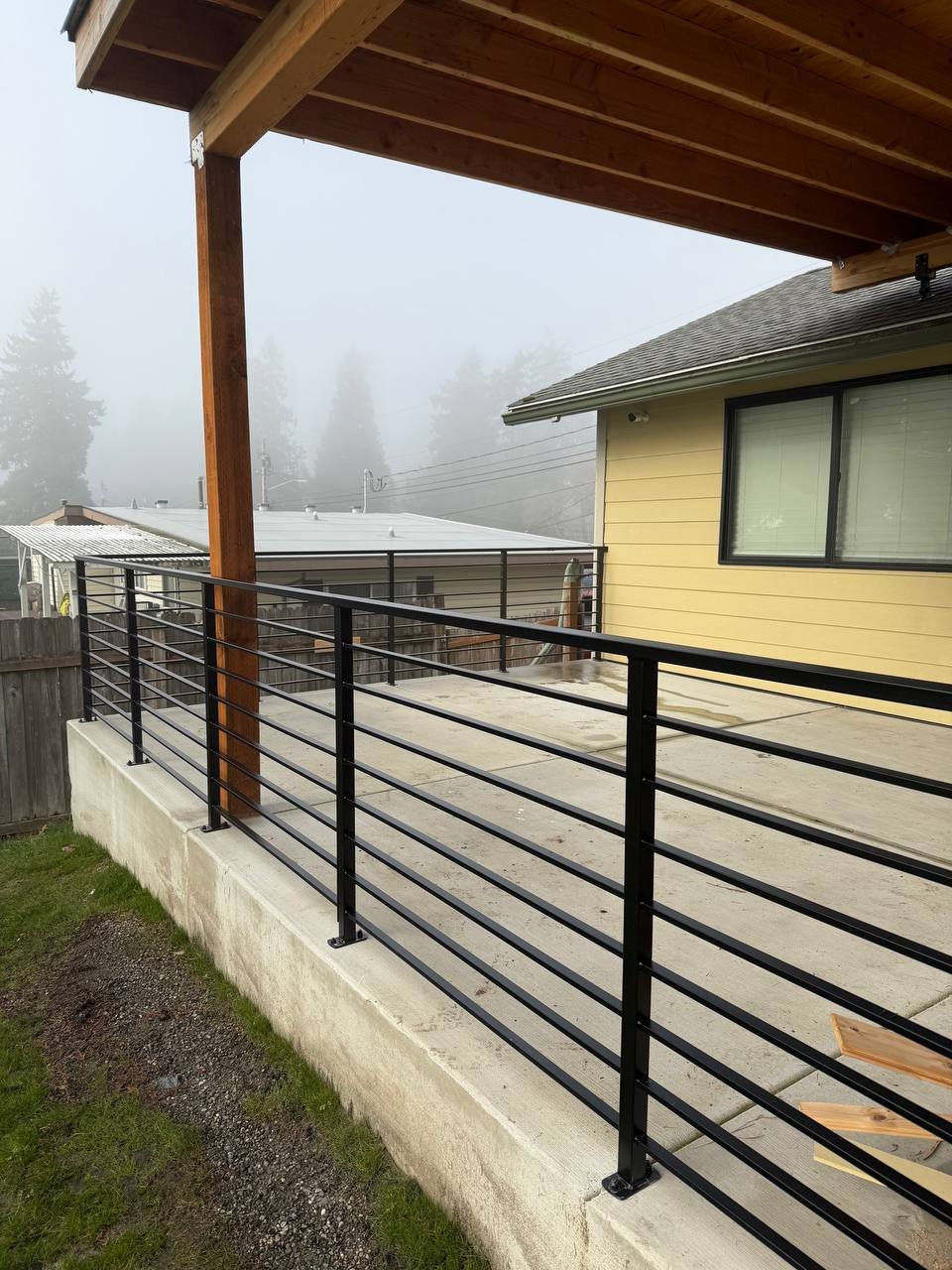 Horizontal railing project 12