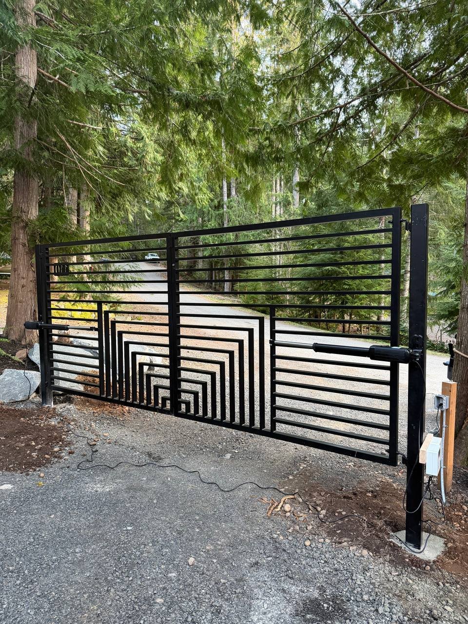 Completed custom gate installation