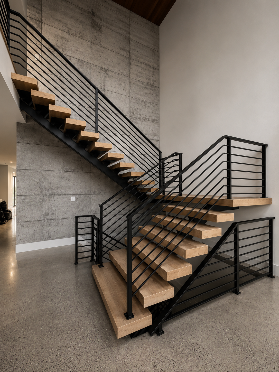 Custom metal stairs