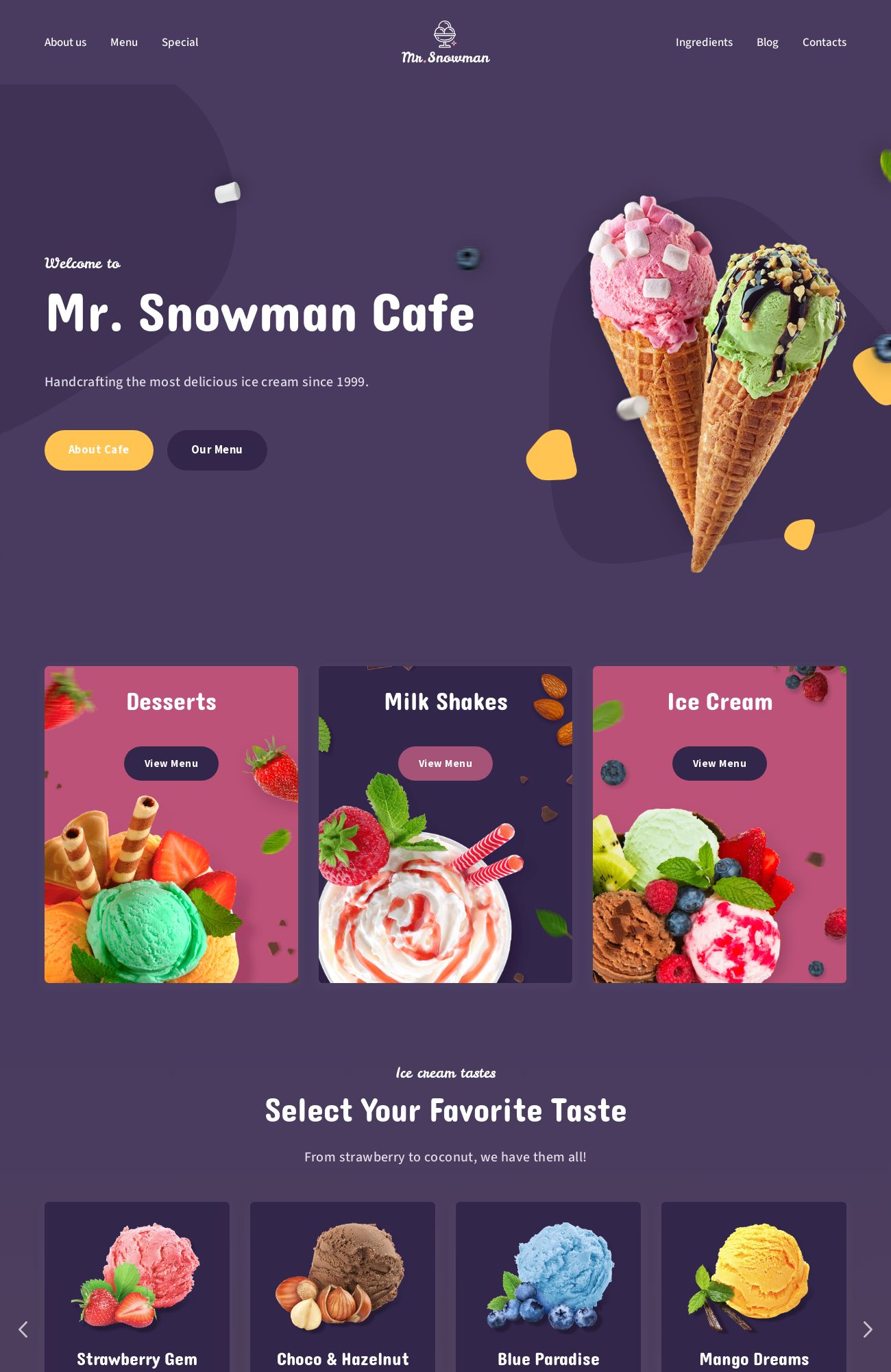 Ice-cream Parlor template