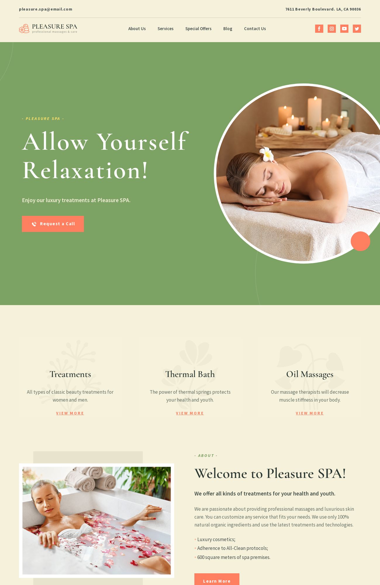 Spa Salon template