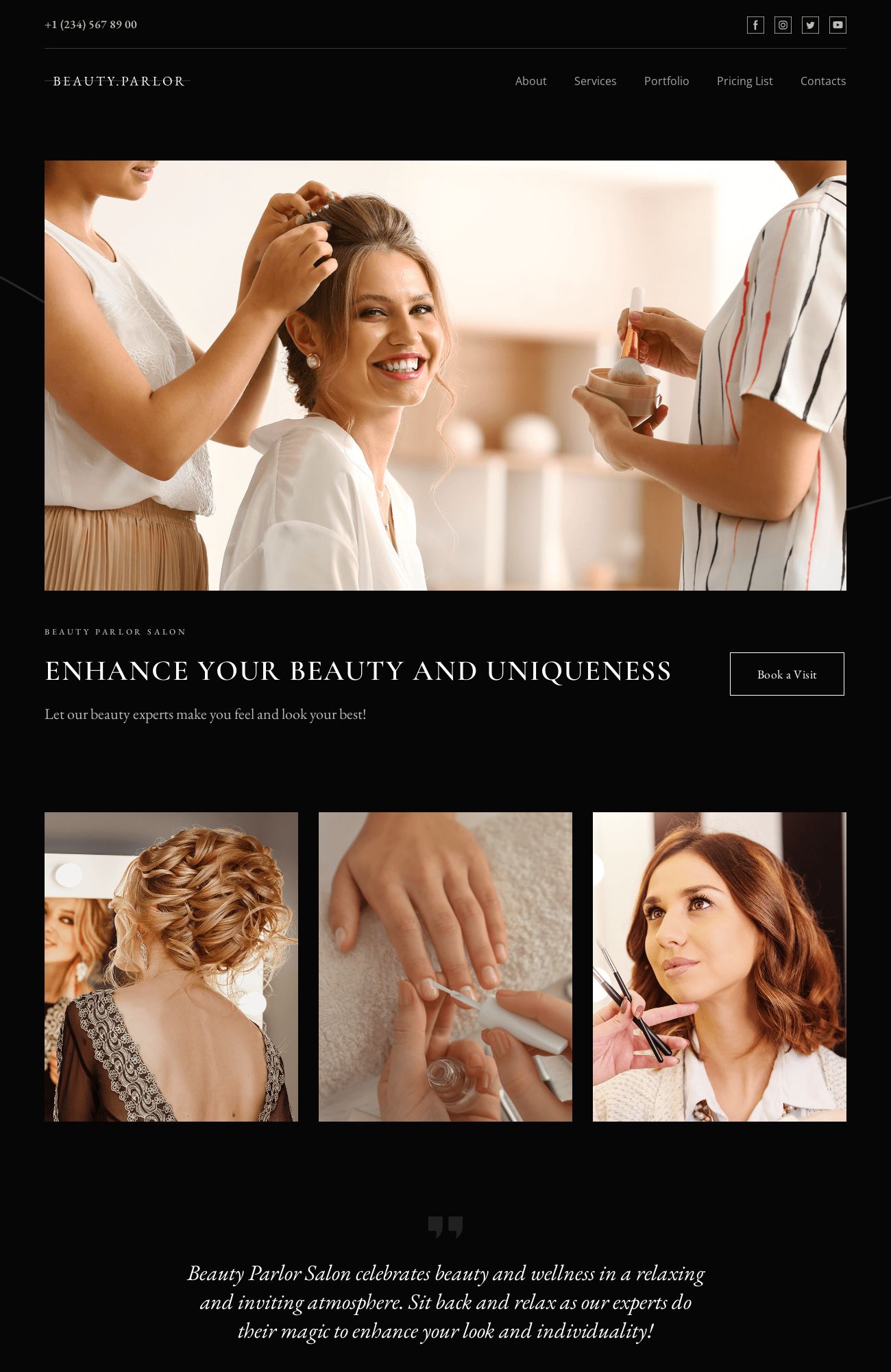 Beauty Salon template