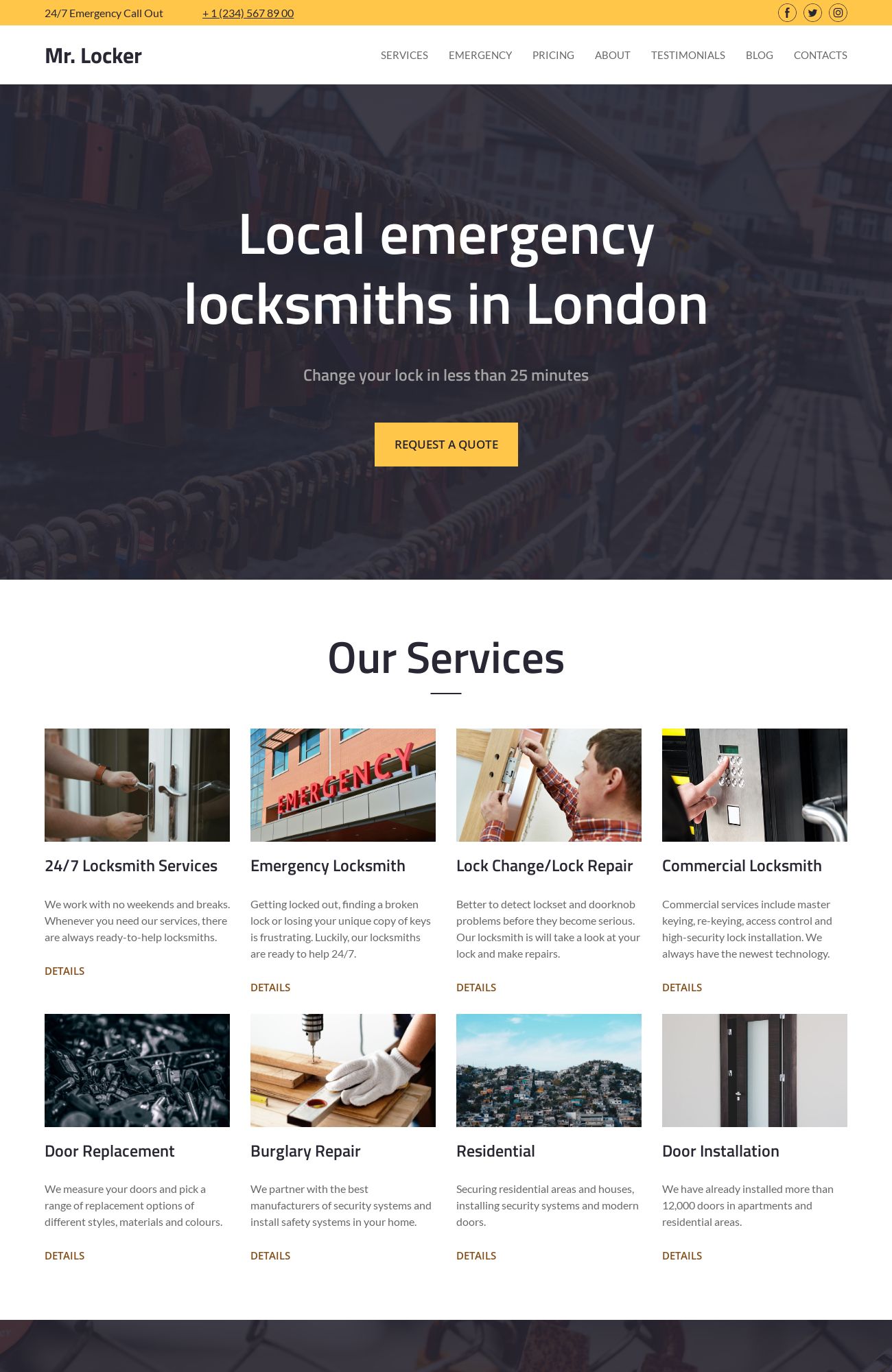 Locksmith template