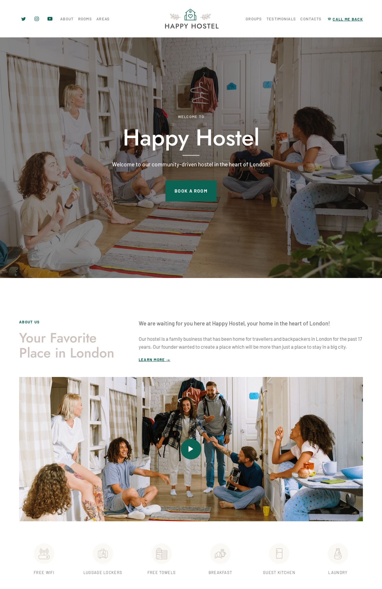 Hostel template