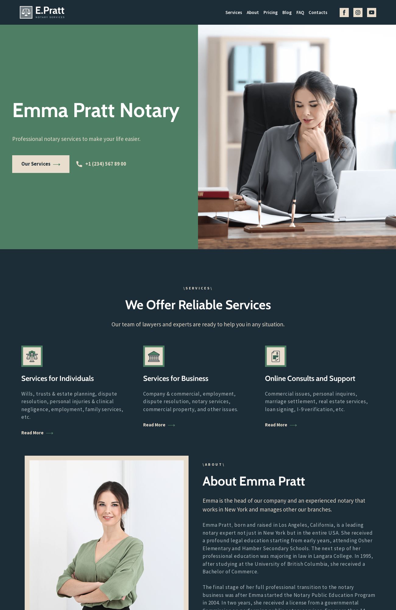 Notary Service template