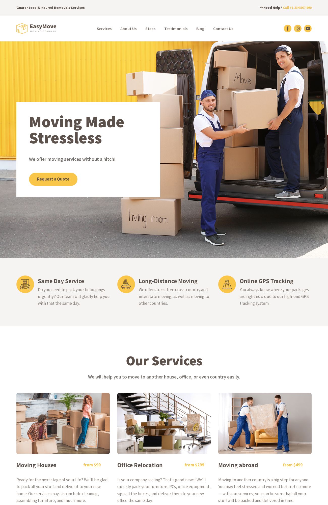 Delivery Company template