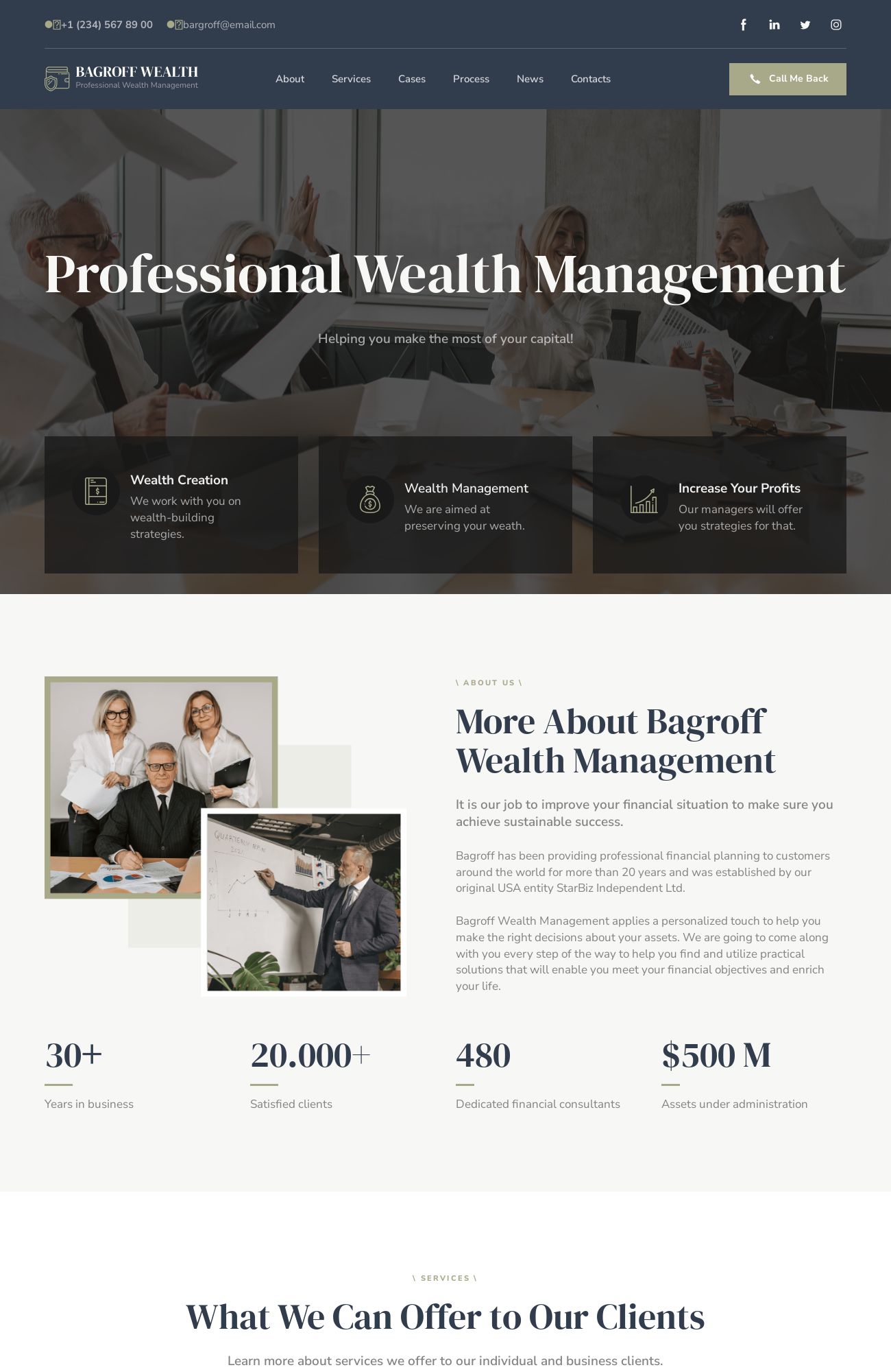 Wealth Management template