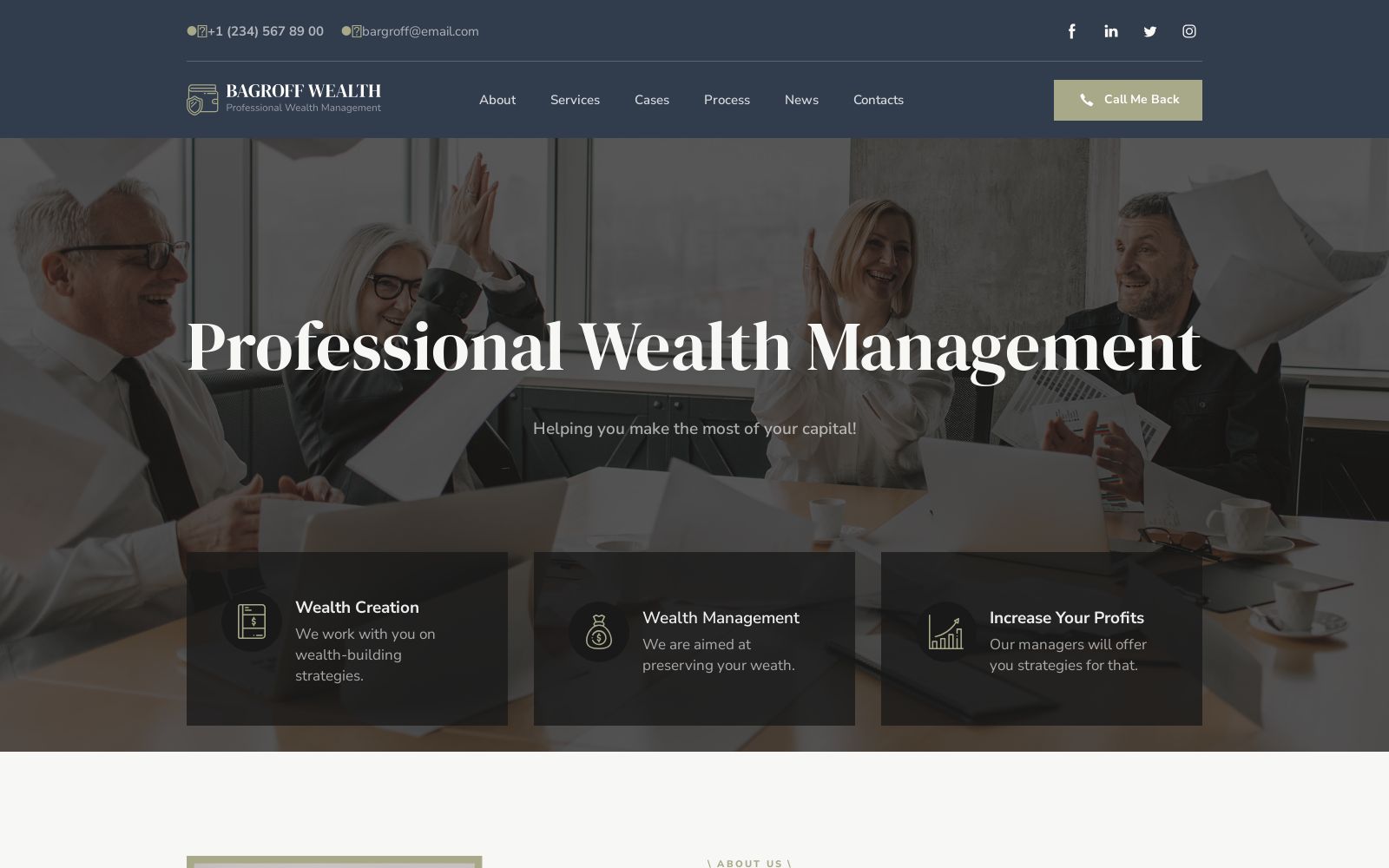 Business website templates