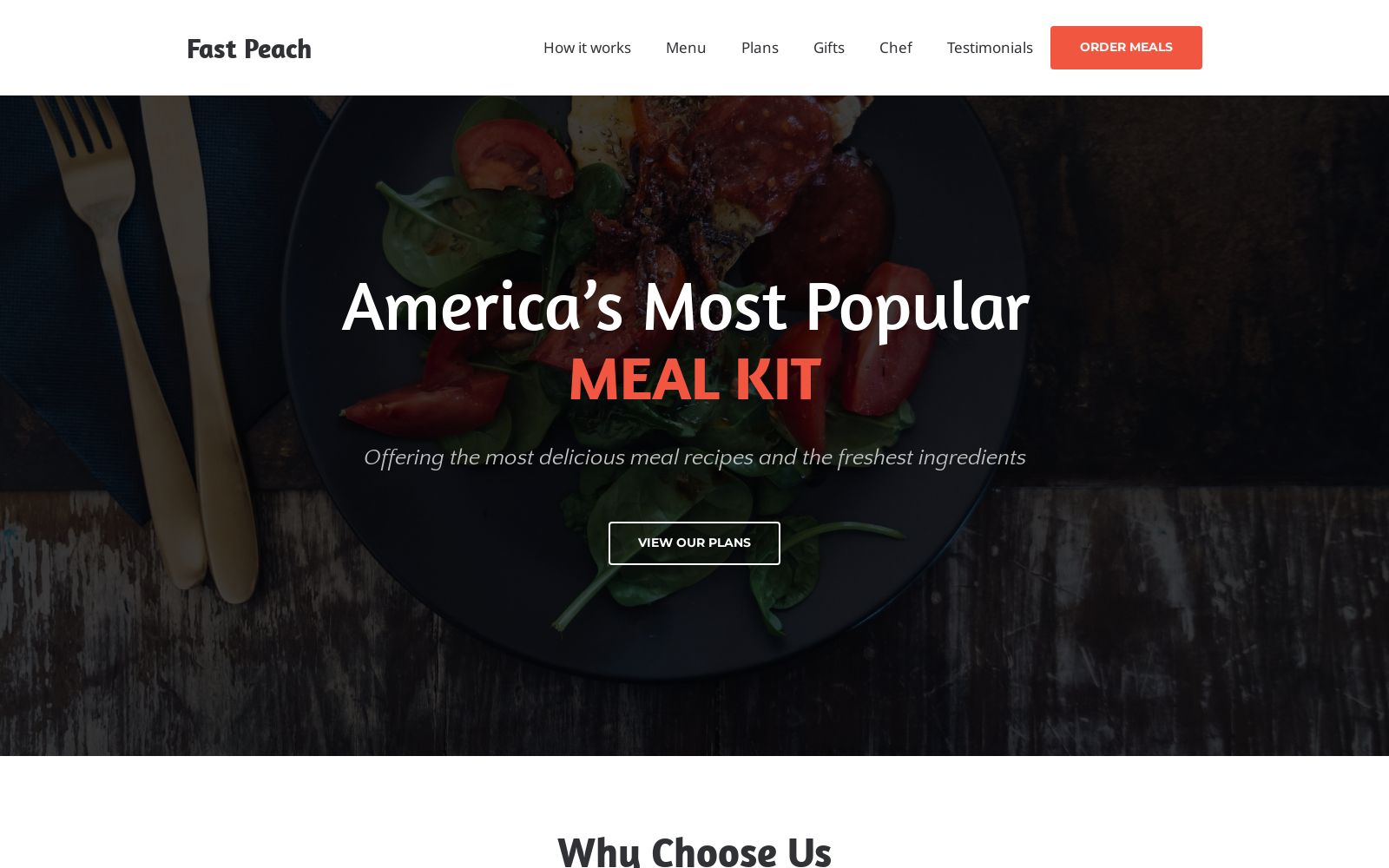 Meal Kit Delivery Website Design - Free Template by Weblium