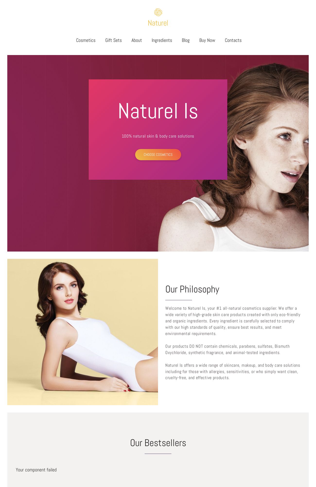 Cosmetics Shop template