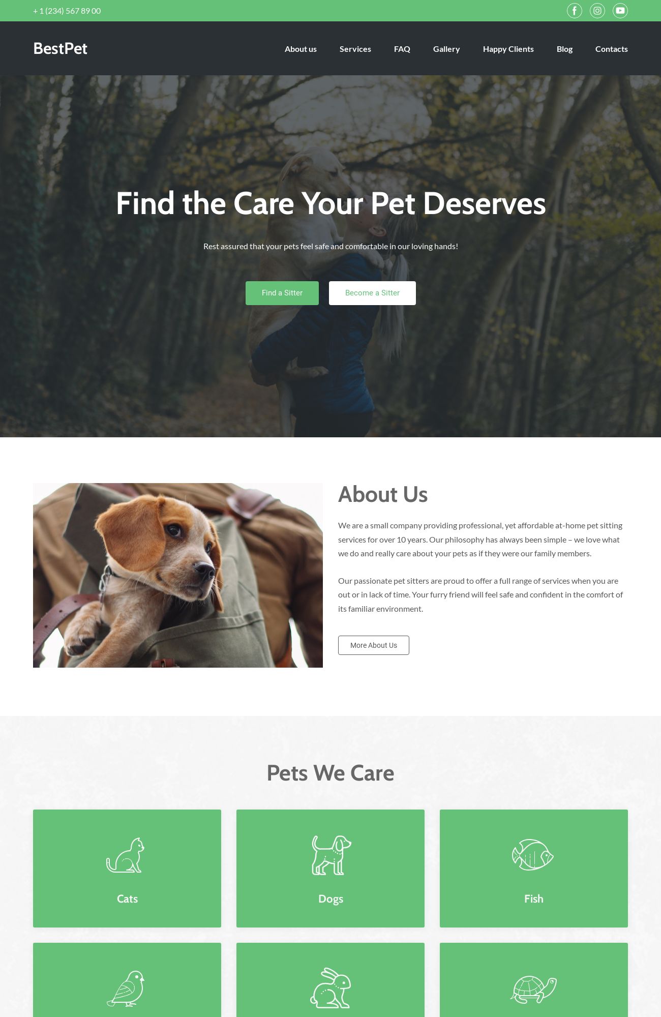 Pet Sitter template