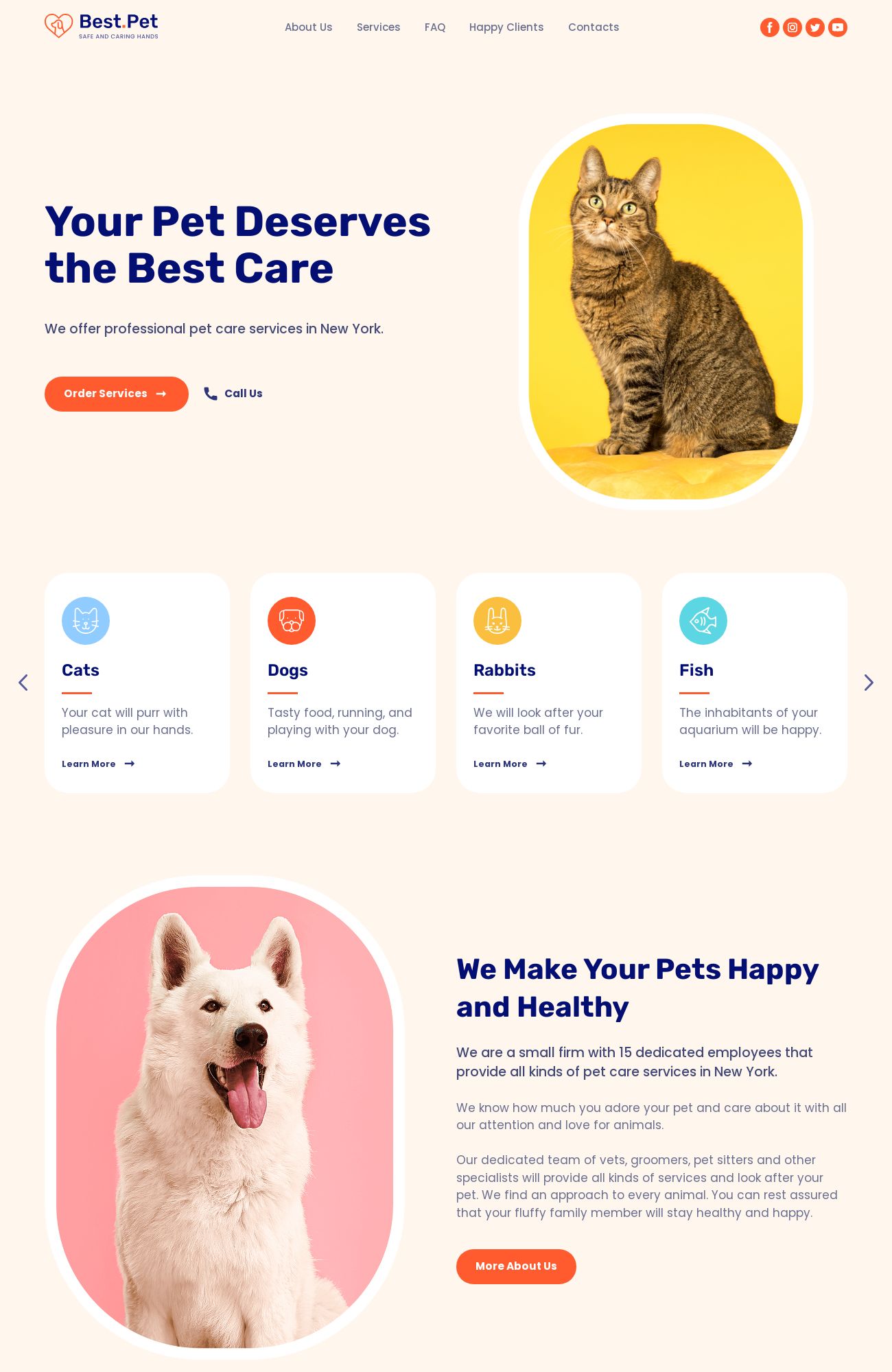 Pet Care template