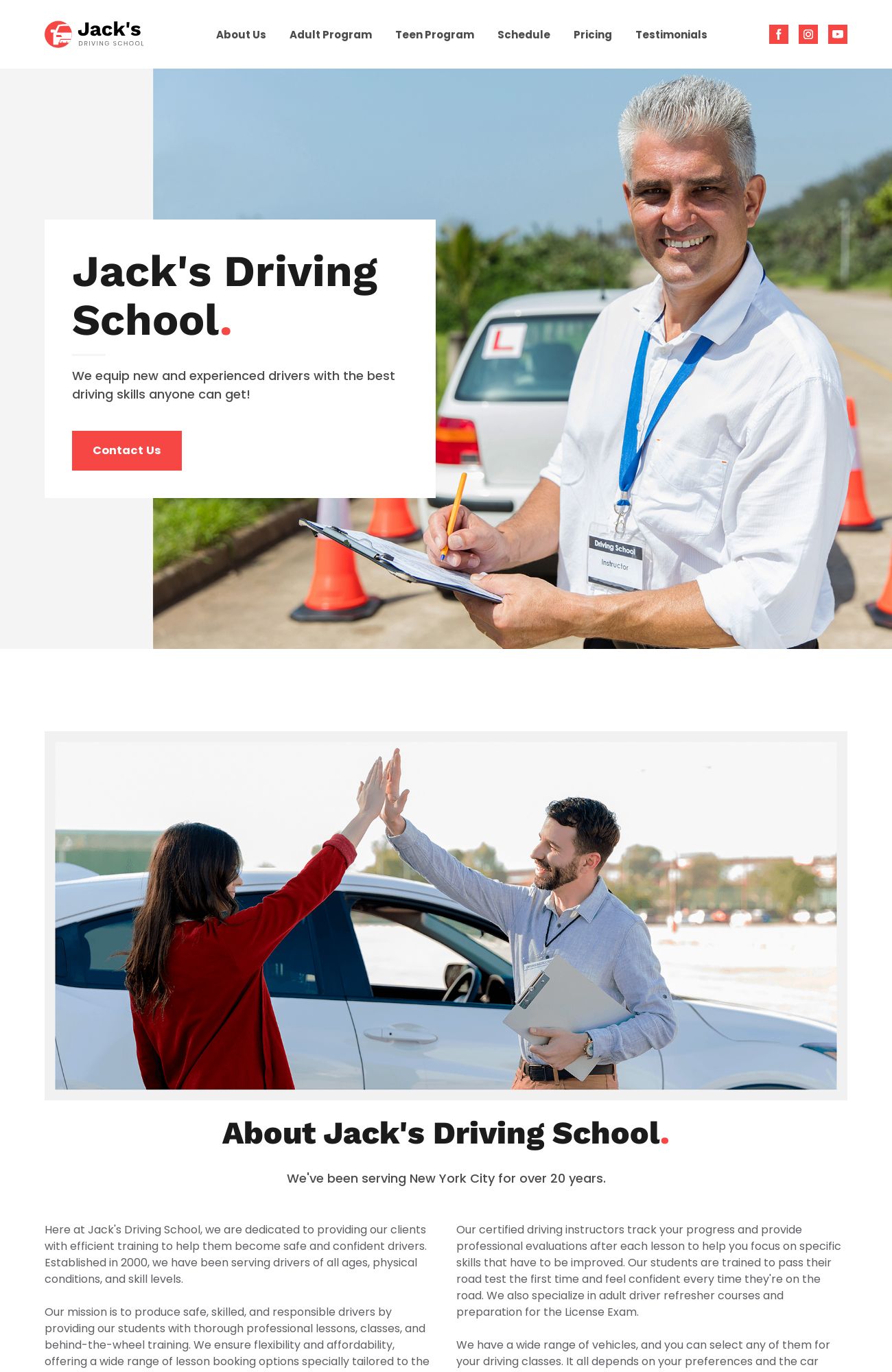 Driving School template