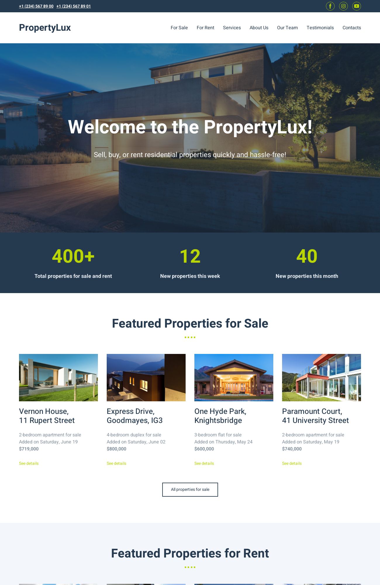 Real Estate Agency template