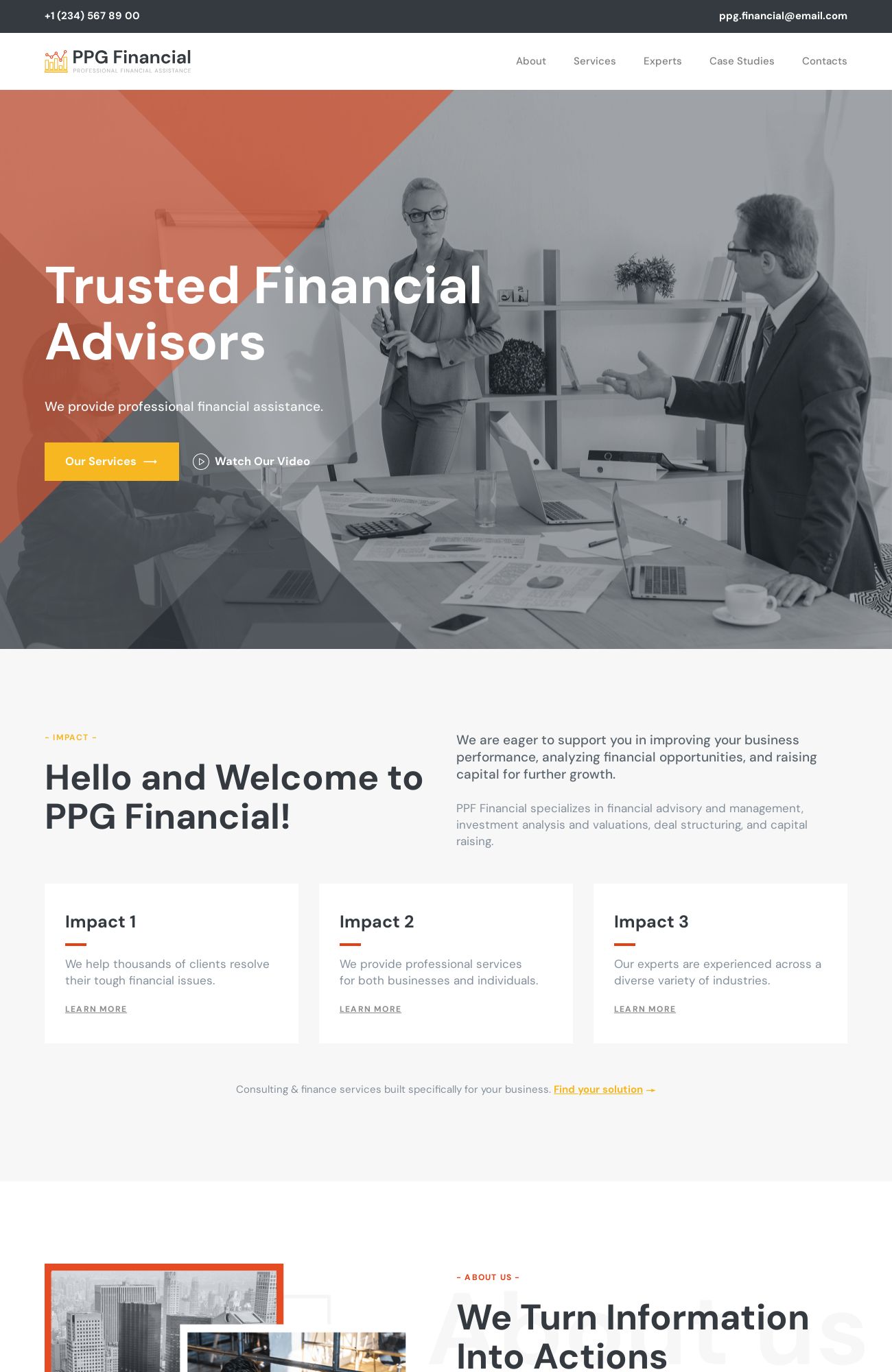 Financial Advisor template