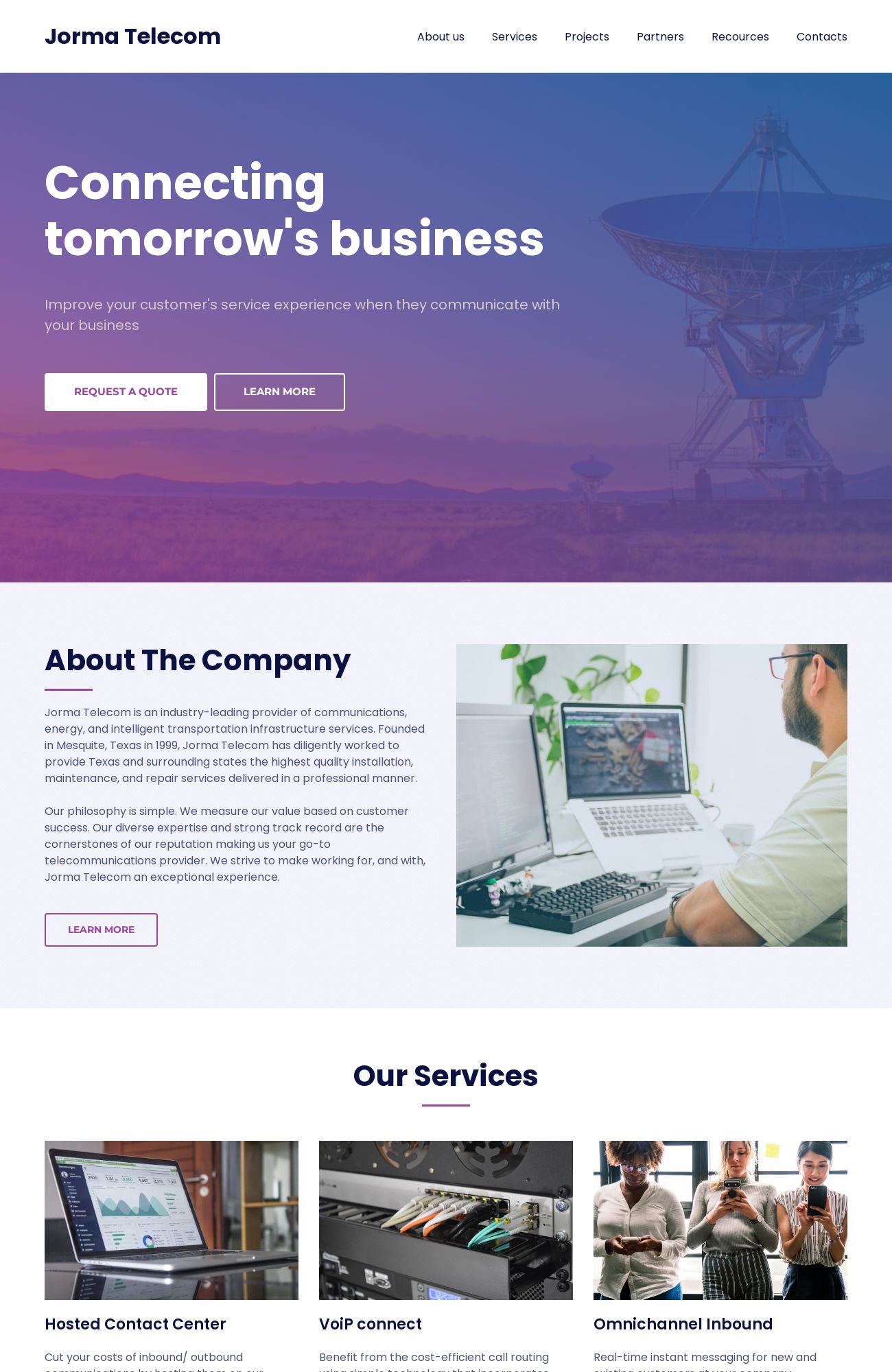 Telecommunication Services template