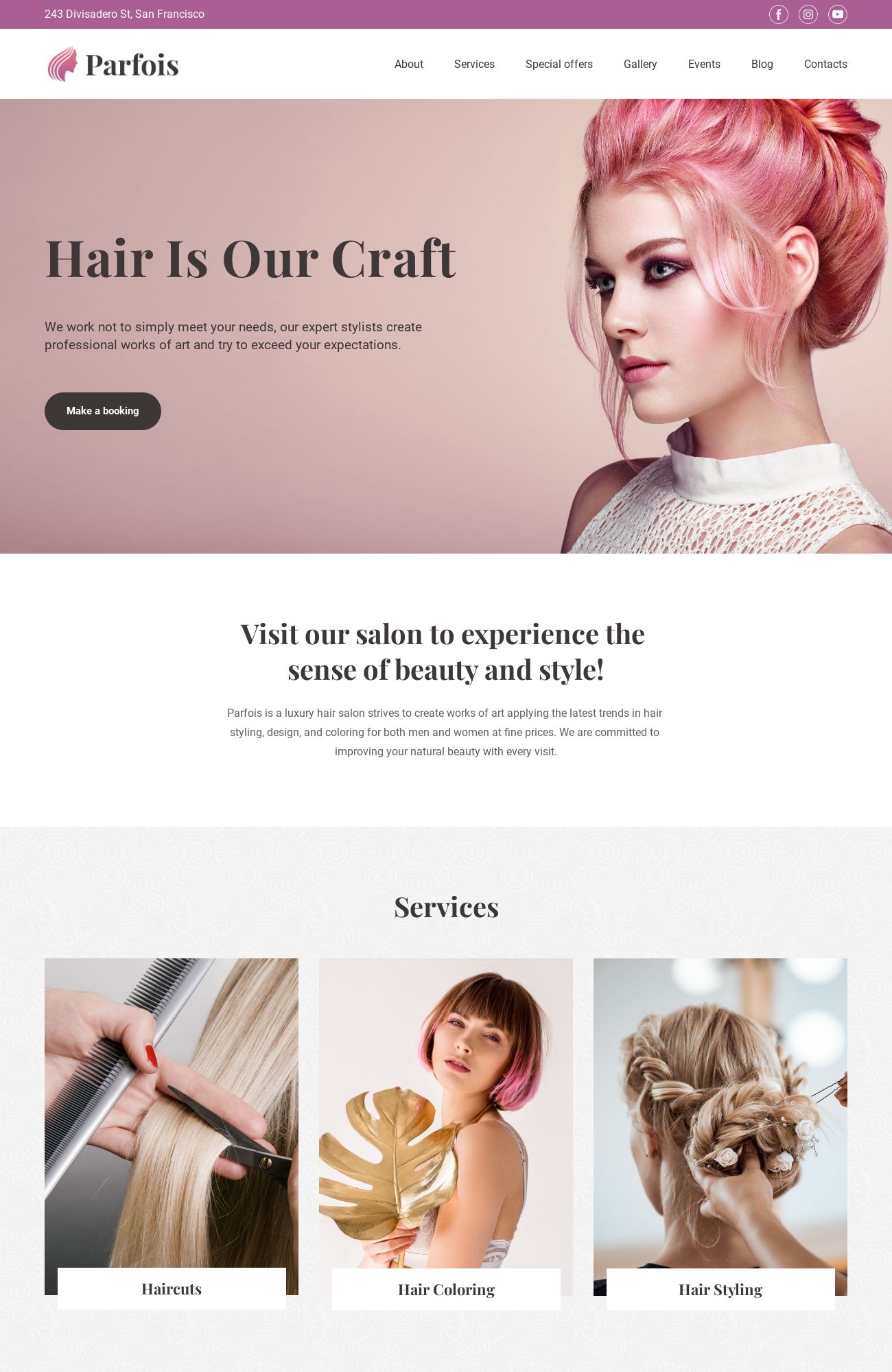 Hair Salon template