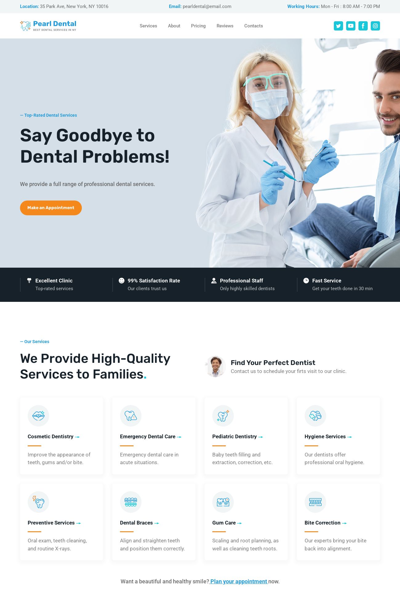 Dentist / Dental Clinic template